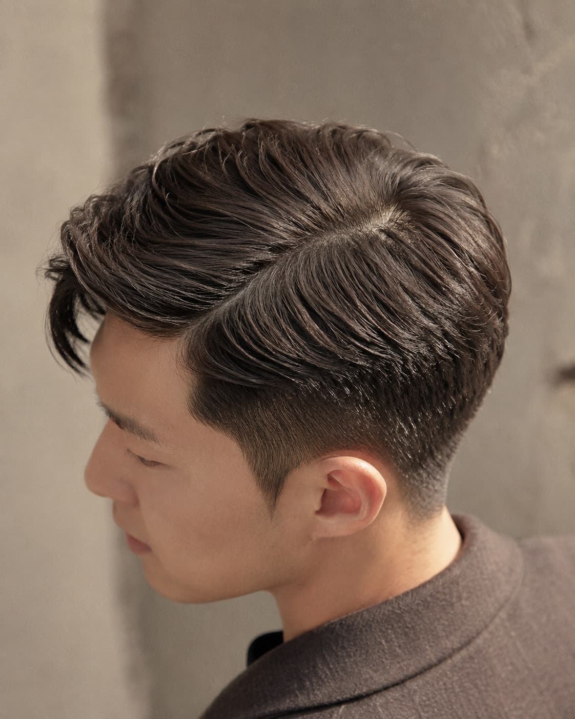 남성 사이드 파팅 댄디컷